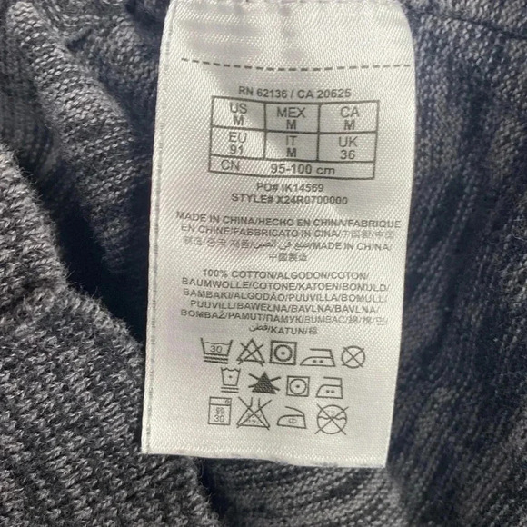 Guess Hoodie Women's Sweatshirt Medium Logo Button Up Pullover Gray - Picture 8 of 8